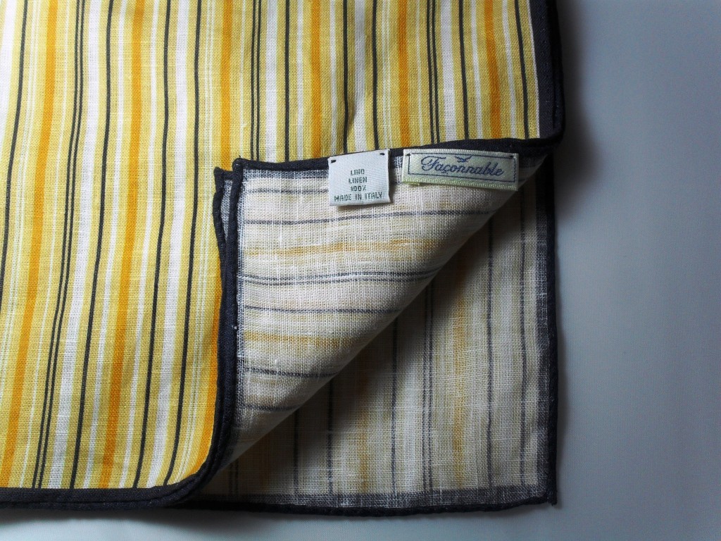 It’s On Ebay - Faconnable Linen Pocket Square