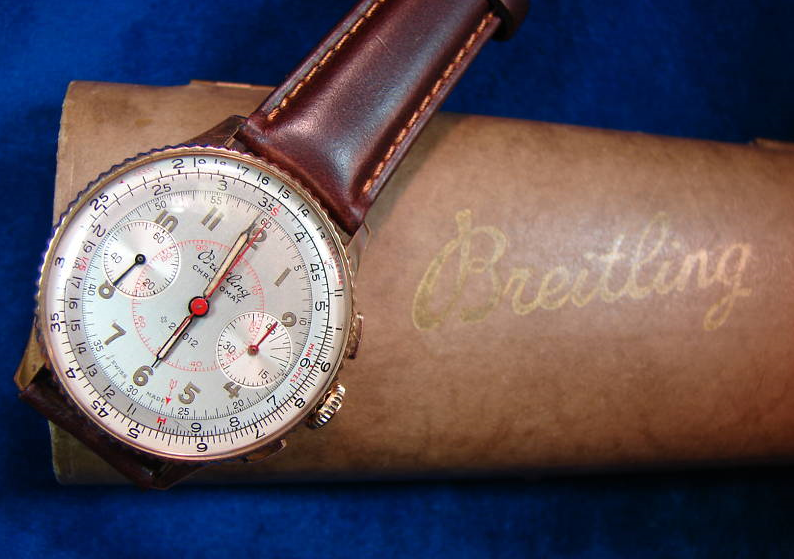 It’s On Ebay! 1946 Breitling Chronograph in 18K Gold
