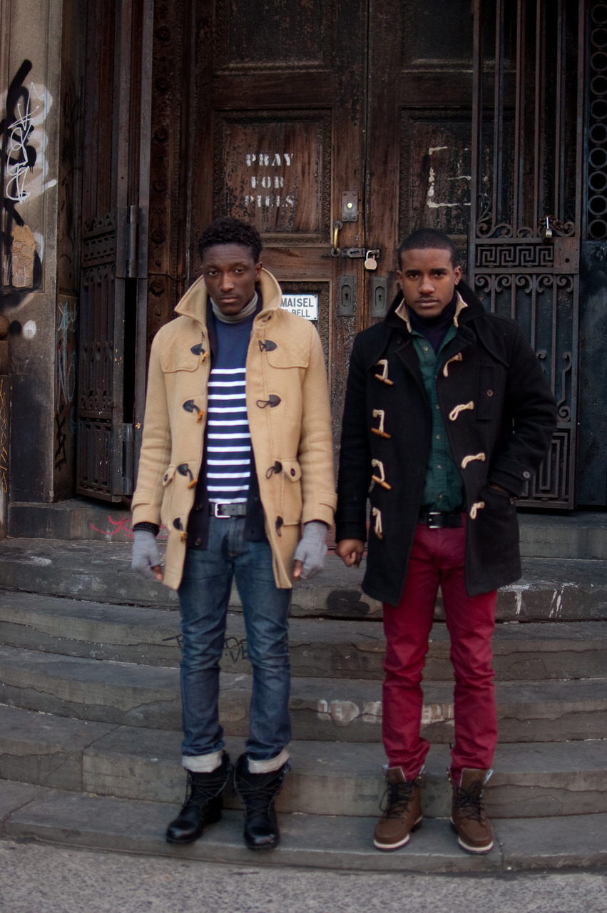 Don’t the Street Etiquette guys look flyer than the rest of ‘em in their duffle coats?