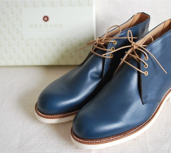 It’s On Ebay - Grenson Chukkas in Navy