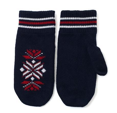 It’s On Sale: Black Fleece Scottish cashmere snowflake mittens
