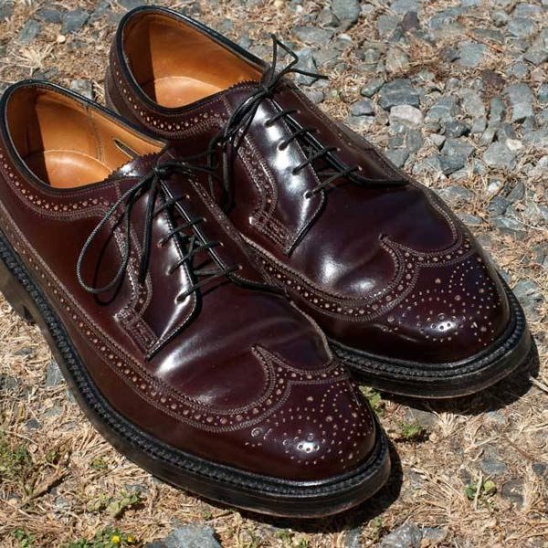 Shell cordovan Florsheim Imperial longwings at Goodwill for $2