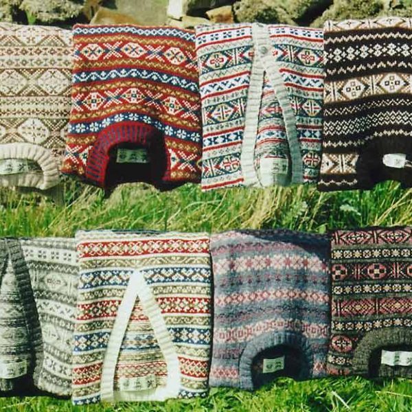 Fair Isle sweaters that are hand knit in the UK