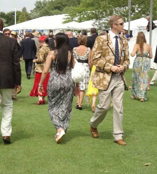 How about this camo blazer for the Henley Royal Regatta by a member of the Royal Combined Services crew team?
