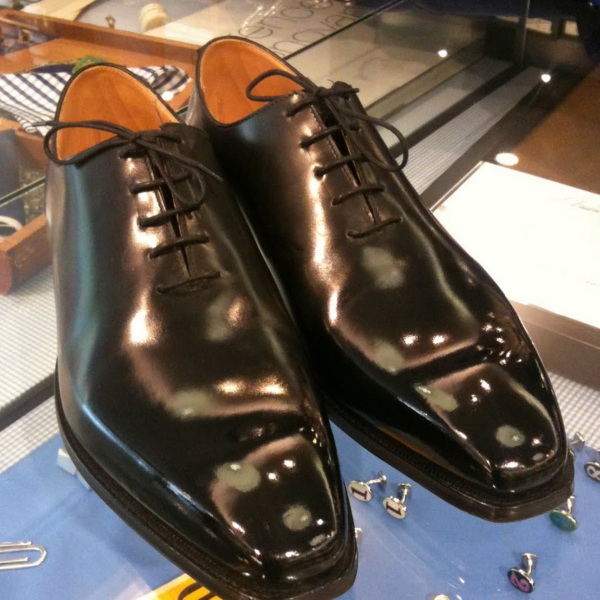 Crockett & Jones wholecuts, polished up for a wedding