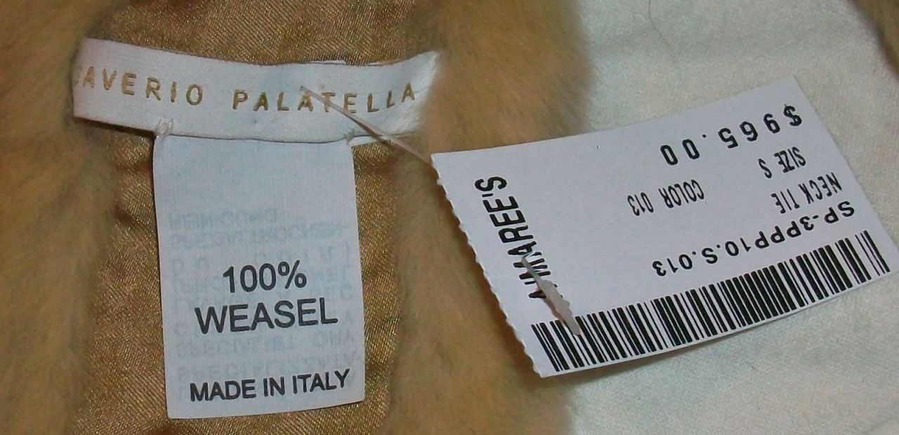 A 100% weasel tie