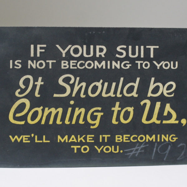 If your suit is not becoming to you, it should be coming to us…