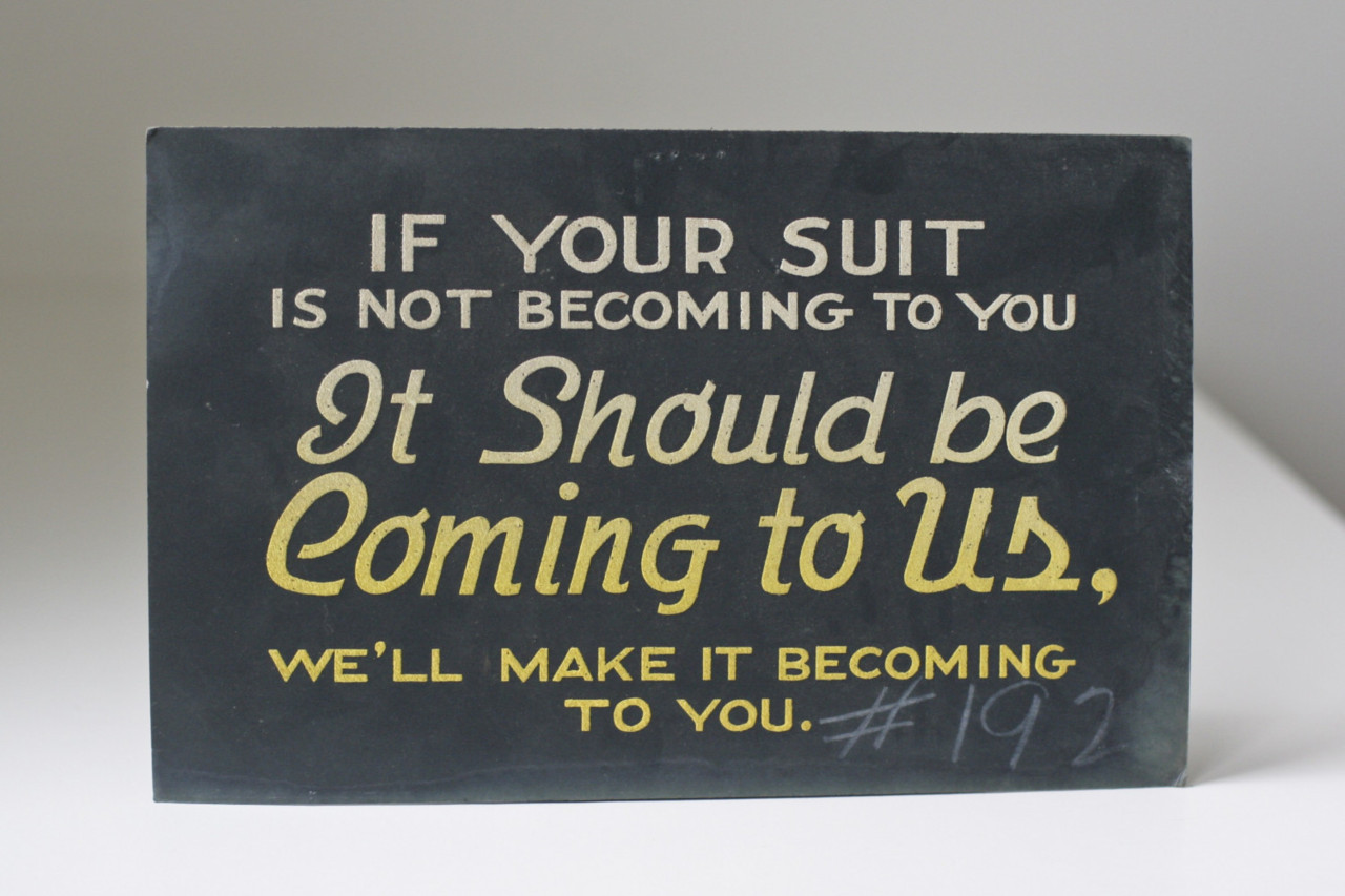If your suit is not becoming to you, it should be coming to us…