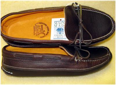 Moccasins from New England: Arrow Moccasin and Town View Leather