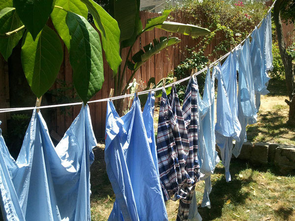 Hanging to dry is better for your shirts <em>and</em> better for mother nature