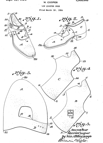 The patent for the modern monkstrap shoe