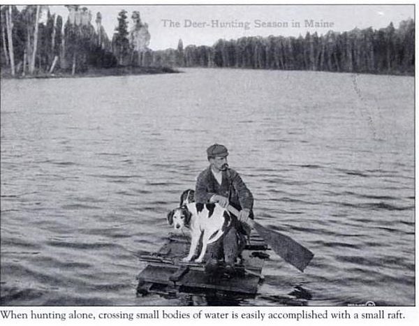 Just a man, his dog, and a raft
