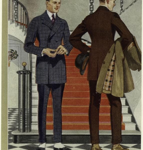 Hart Schaffner Marx catalog images from the 1920s