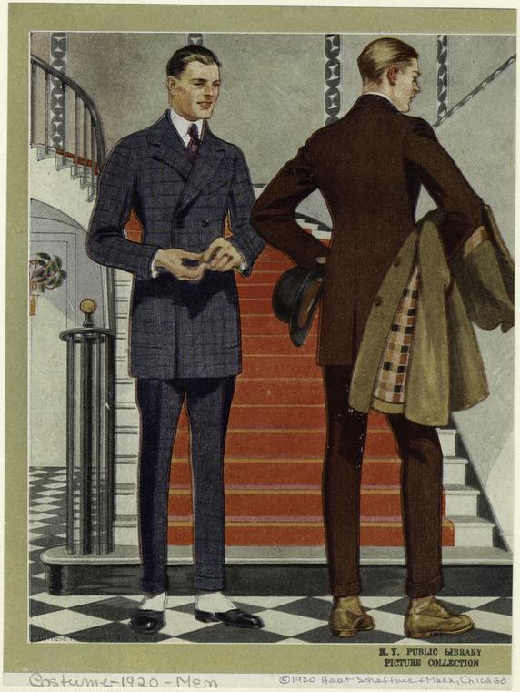 Hart Schaffner Marx catalog images from the 1920s