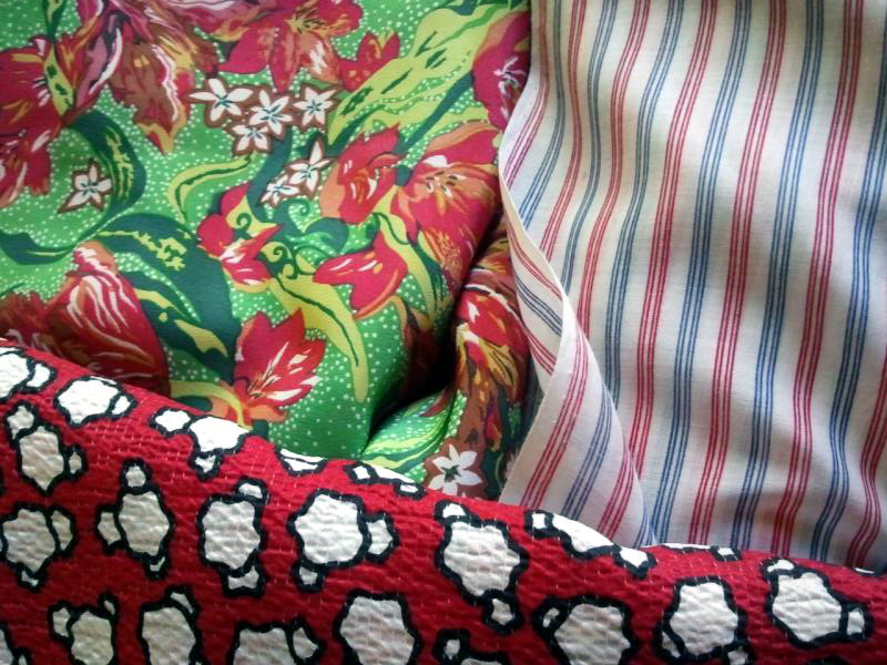 Selecting fabric for the pocket squares