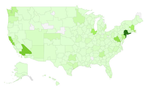 I’m fascinated by the geographical map of PutThisOn.com visitors