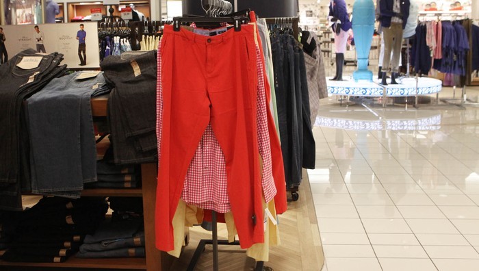 Man Purchasing Pair of Red Pants Better Be Willing To Put Up Or Shut Up