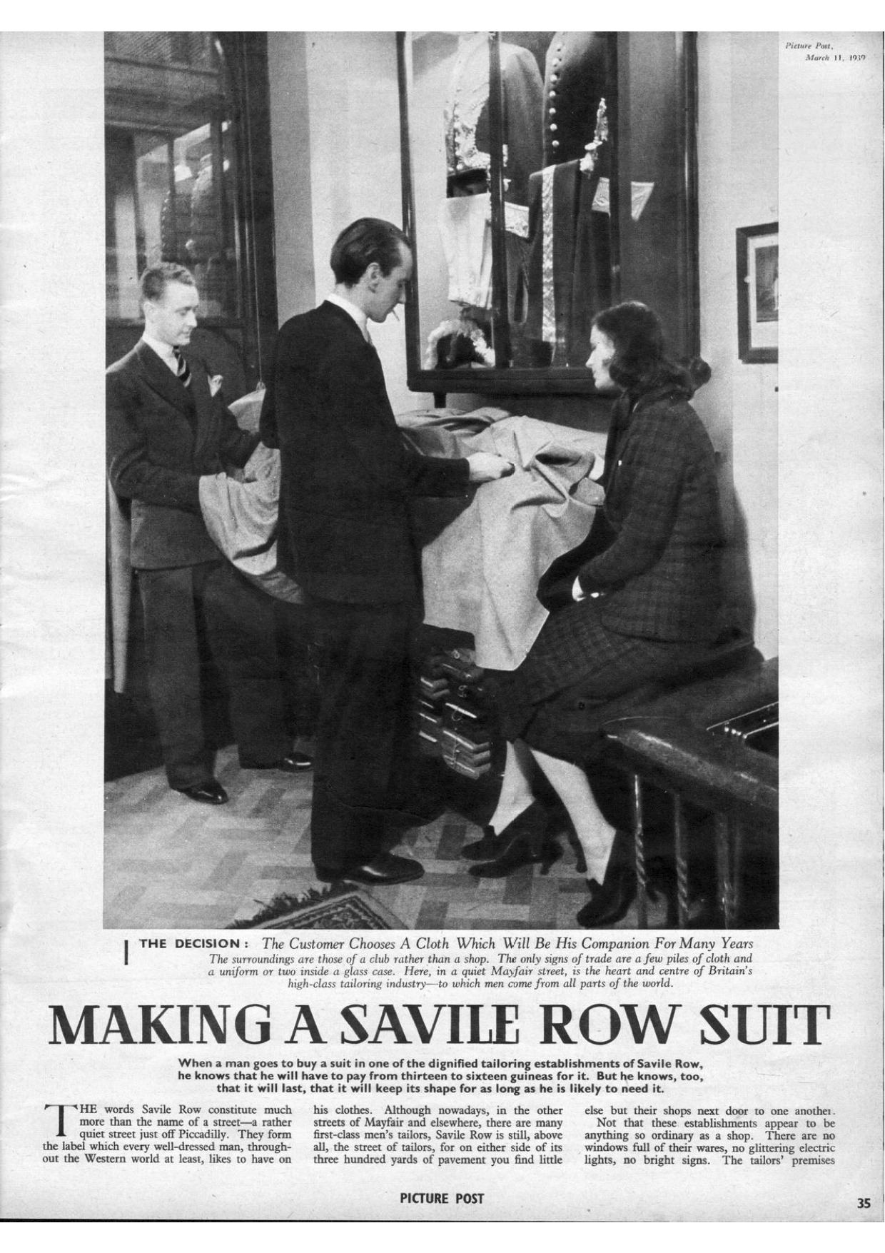 Savile Row, 1939