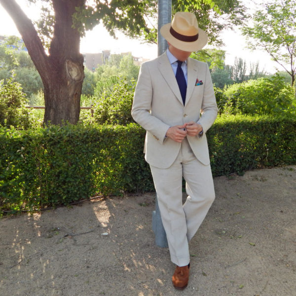 Real People: Cream Linen Suits