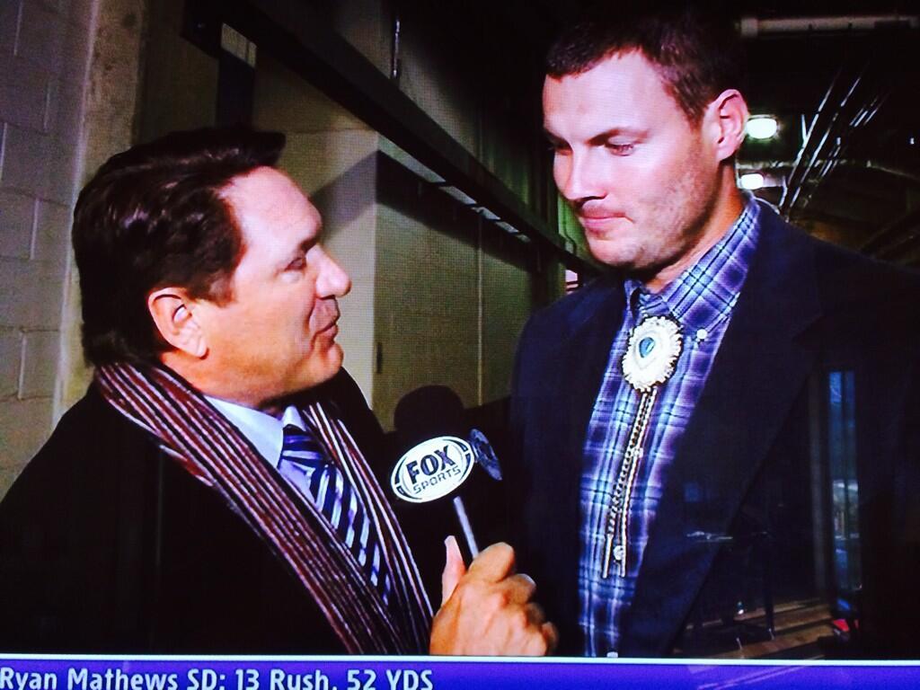 I didn’t see this conversation between a FOX Sports reporter and Philip Rivers