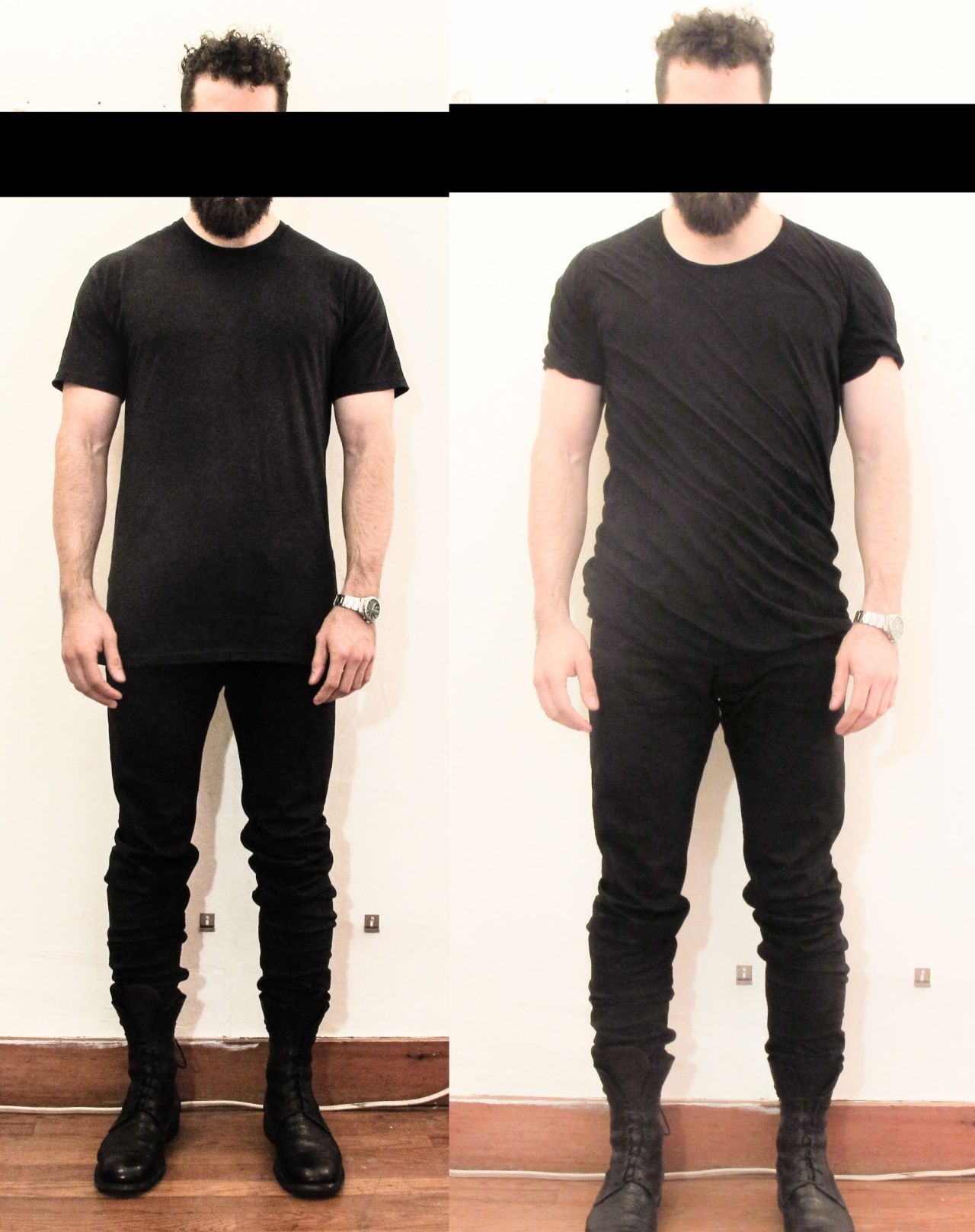 the difference between a $450 black t-shirt from Rick Owens and a $5 black t-shirt from Hanes