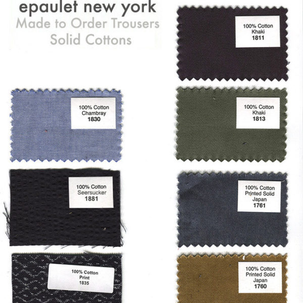 Epaulet’s Made-to-Order Trousers