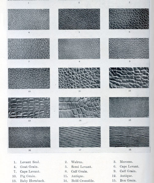 Pretty cool list of different types of leather grains