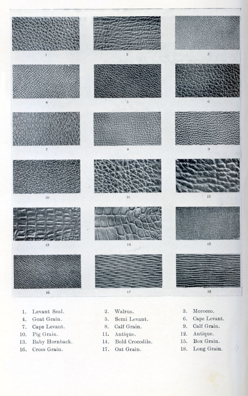 Pretty cool list of different types of leather grains