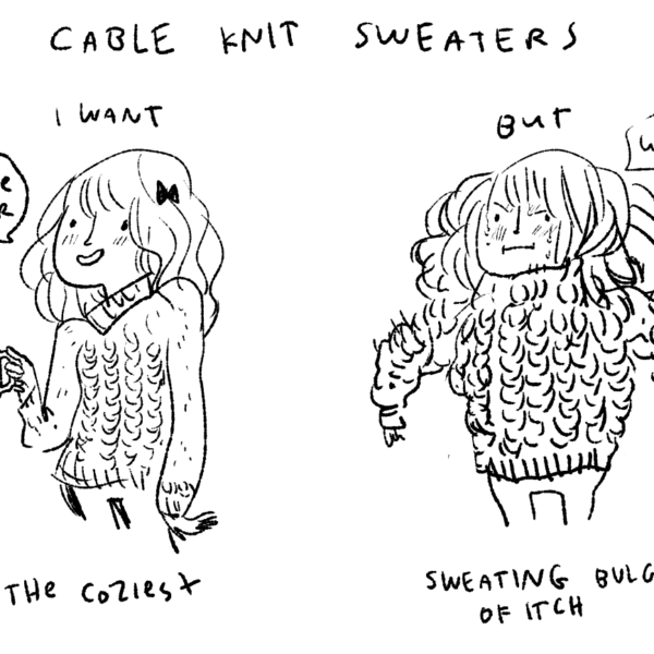 I want cable knit sweaters to be something they are not