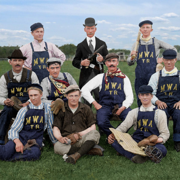 The Modern Woodsmen of America baseball team, Two Rivers, Wisconsin, circa 1900