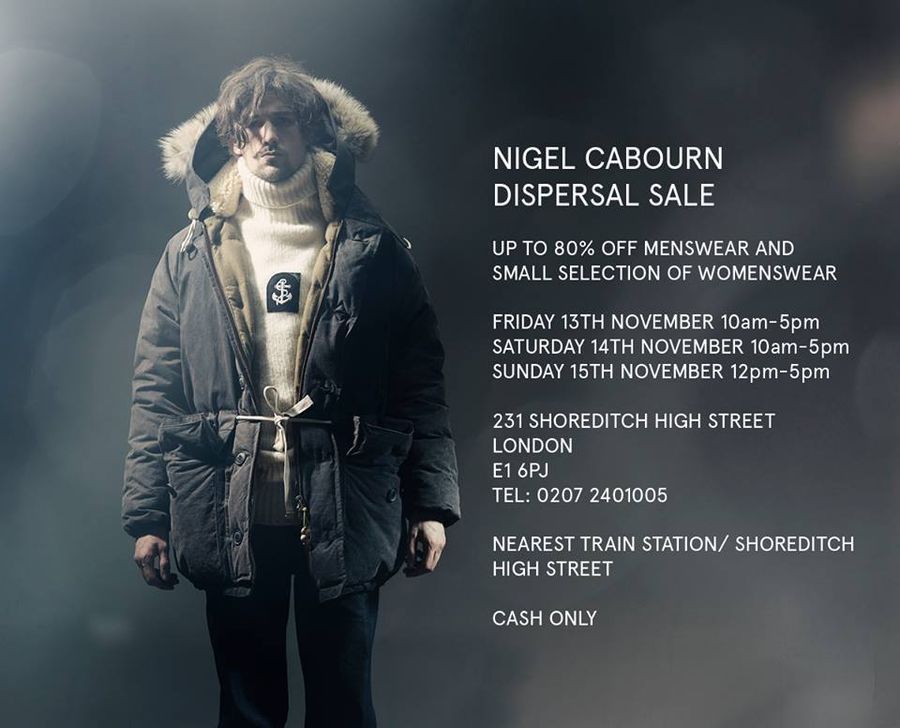 Nigel Cabourn Warehouse Sale