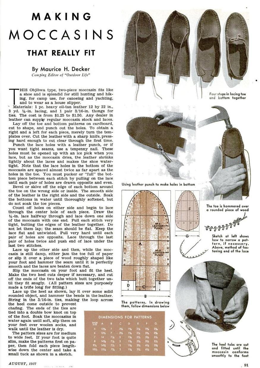 Make Your Own Moccasins (1937)
