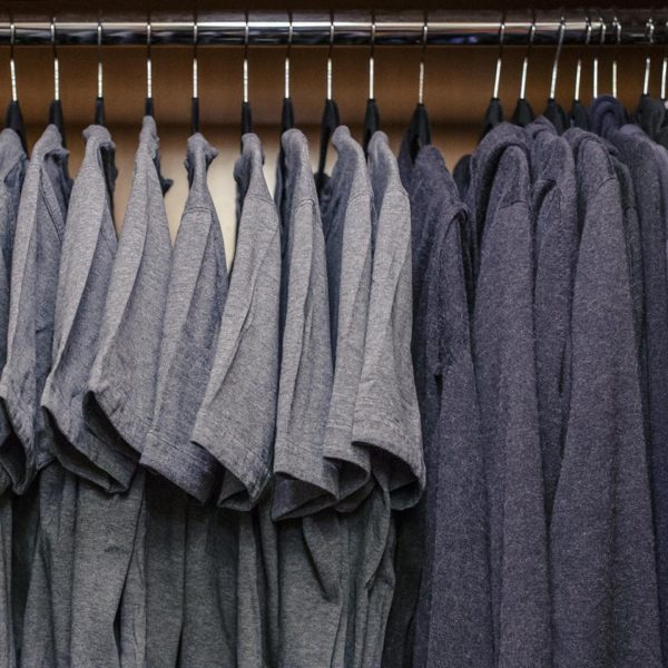 a photograph of Mark Zuckerberg’s closet