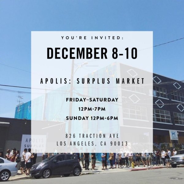 Apolis LA Sample Sale