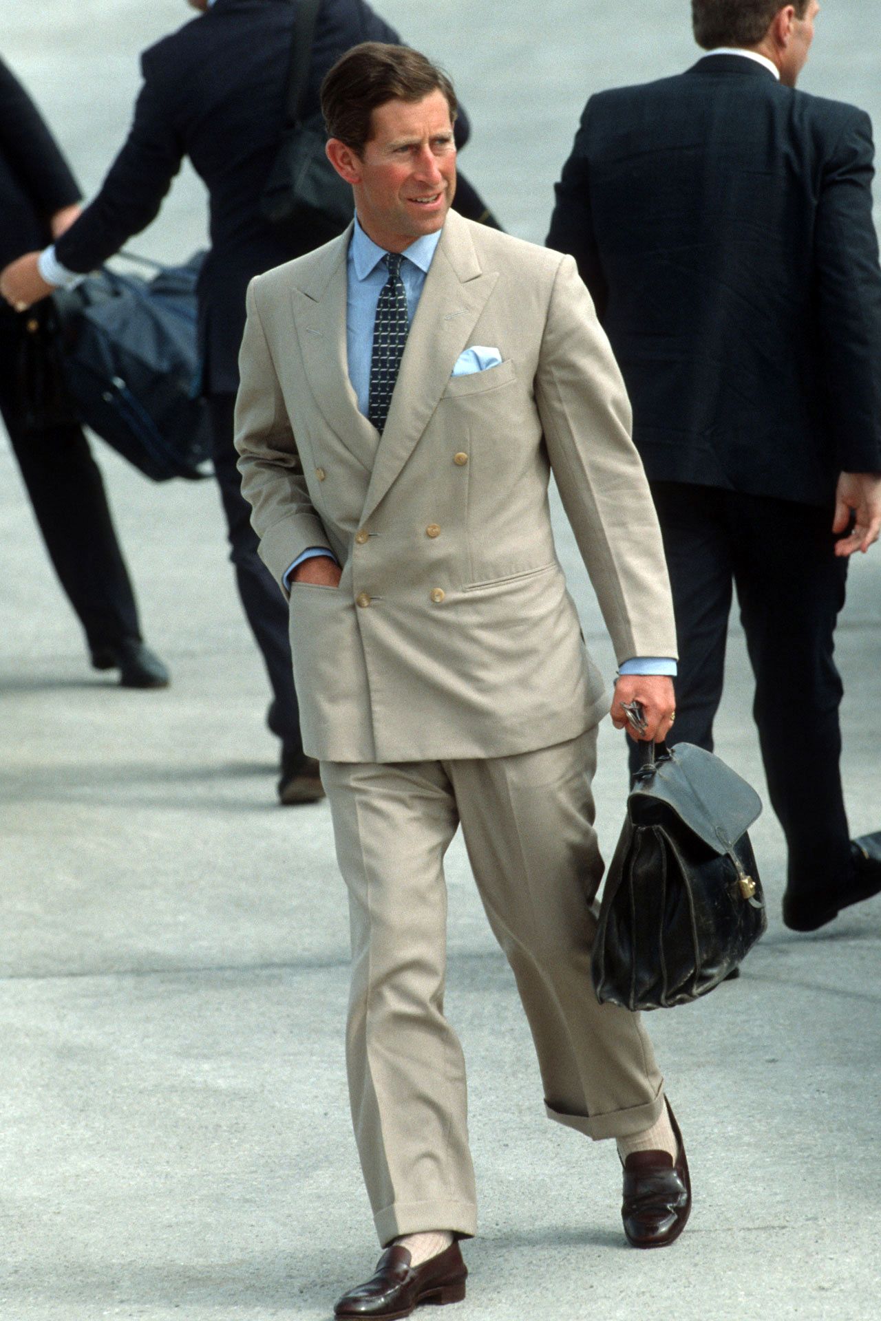 Slip ons with sales suit