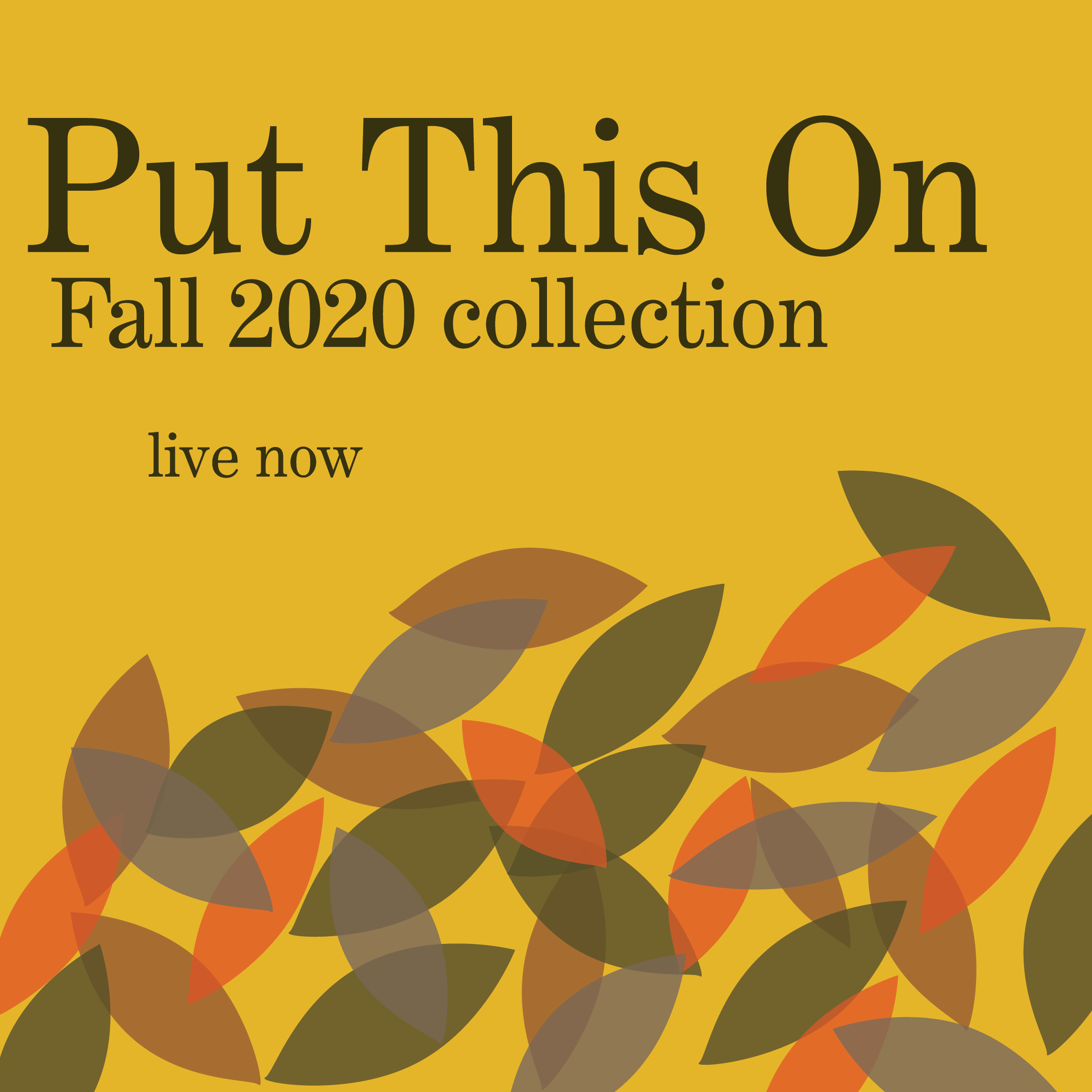 The PTO Shop Fall 2020 Collection: Live Now
