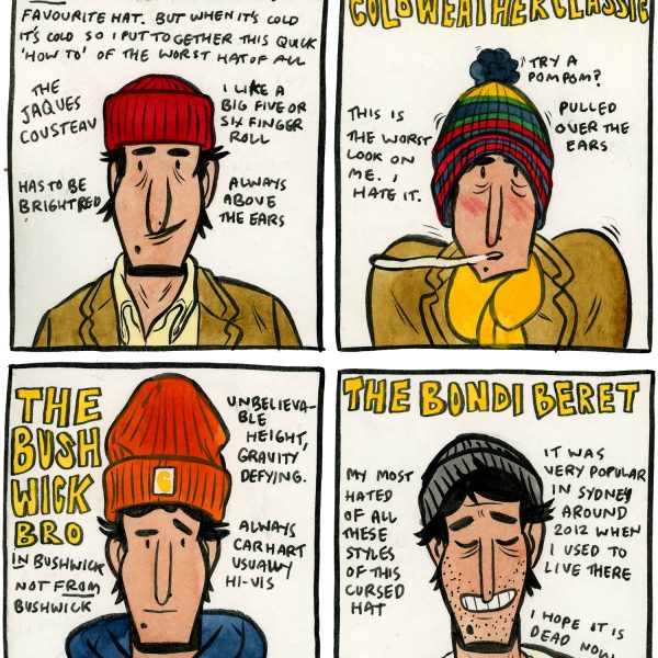 Style & Fashion Drawings: How to Wear a Beanie