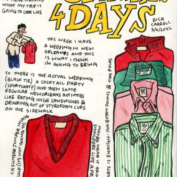 Style & Fashion Drawings: Three Nights, Four Days