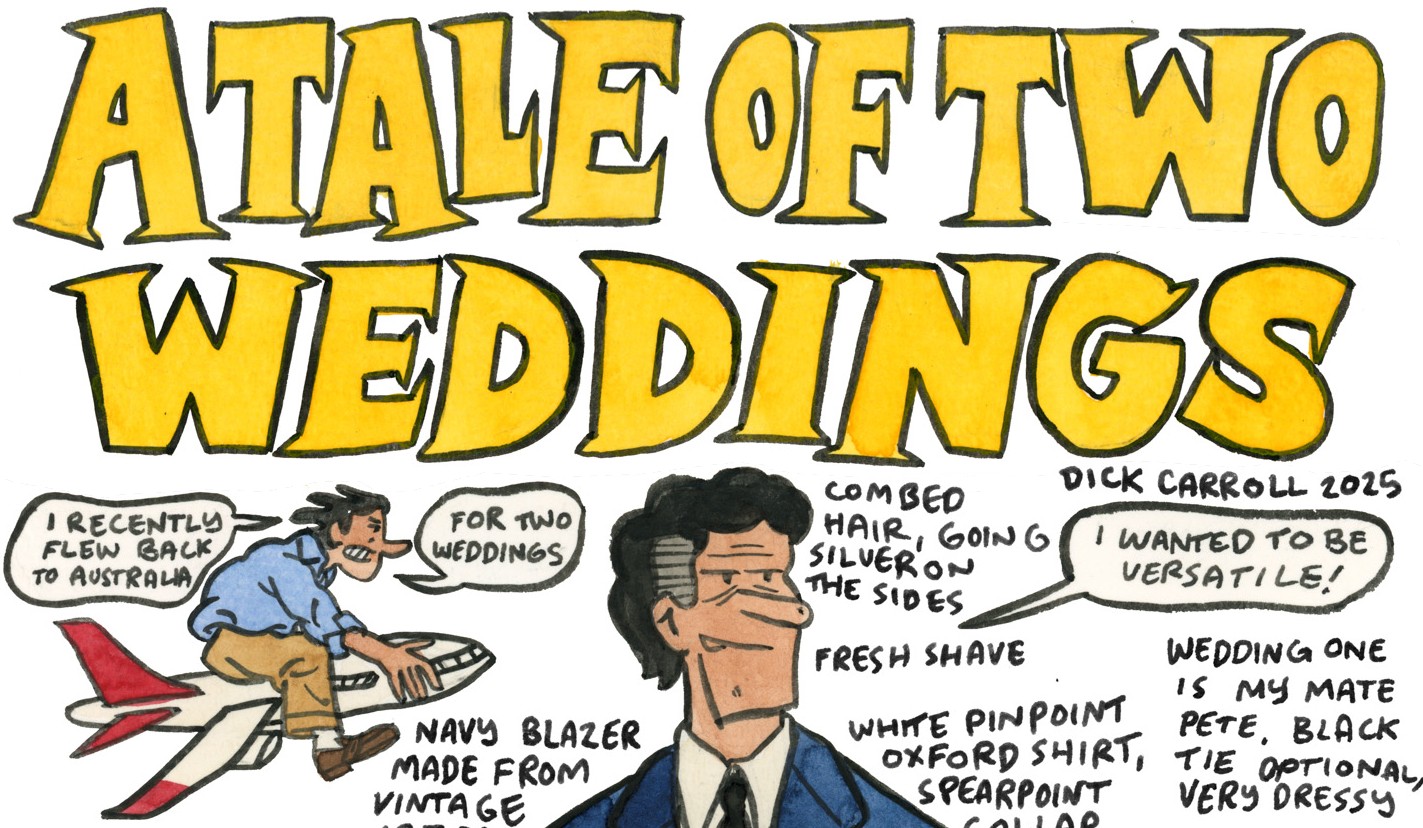 Style & Fashion Drawings: A Tale of Two Weddings