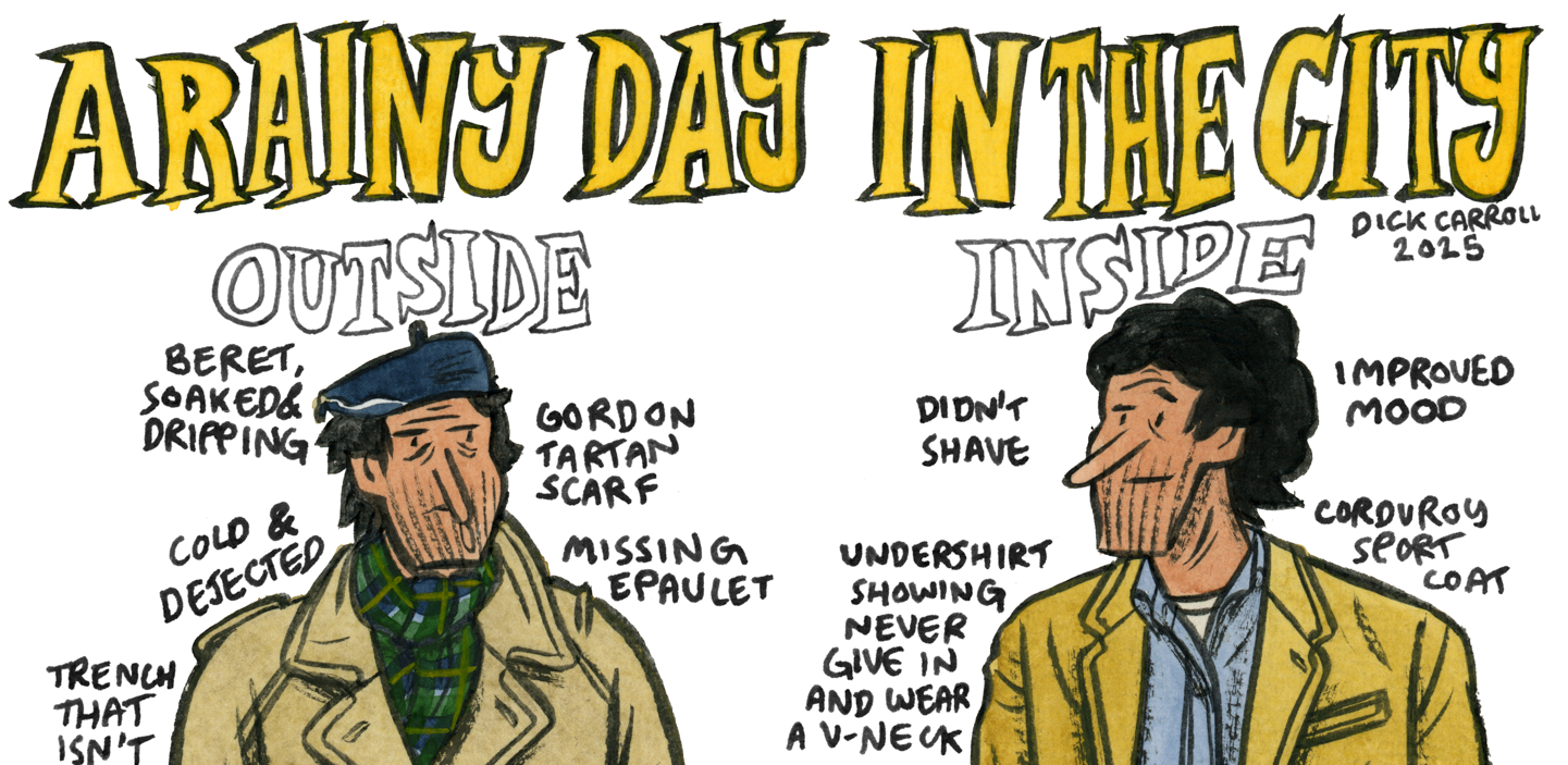 Style & Fashion Drawings: Rain and Ice in the City