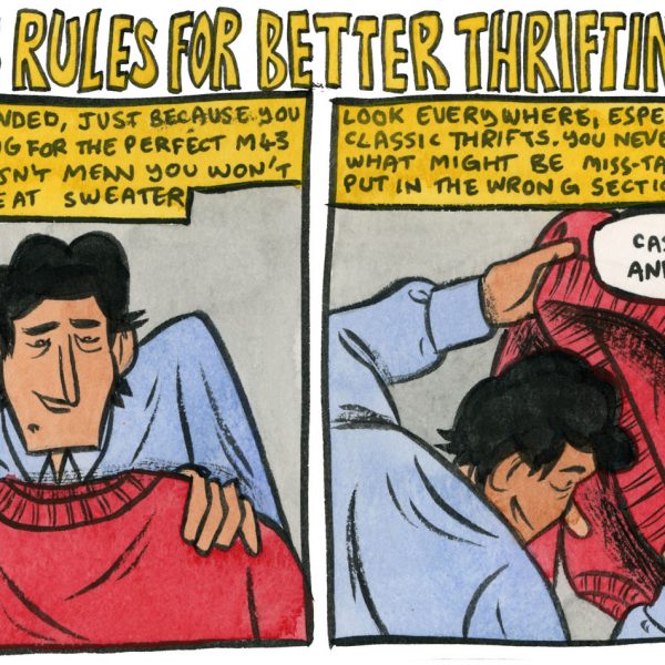 Style & Fashion Drawings: Dick's Rules for Better Thrifting