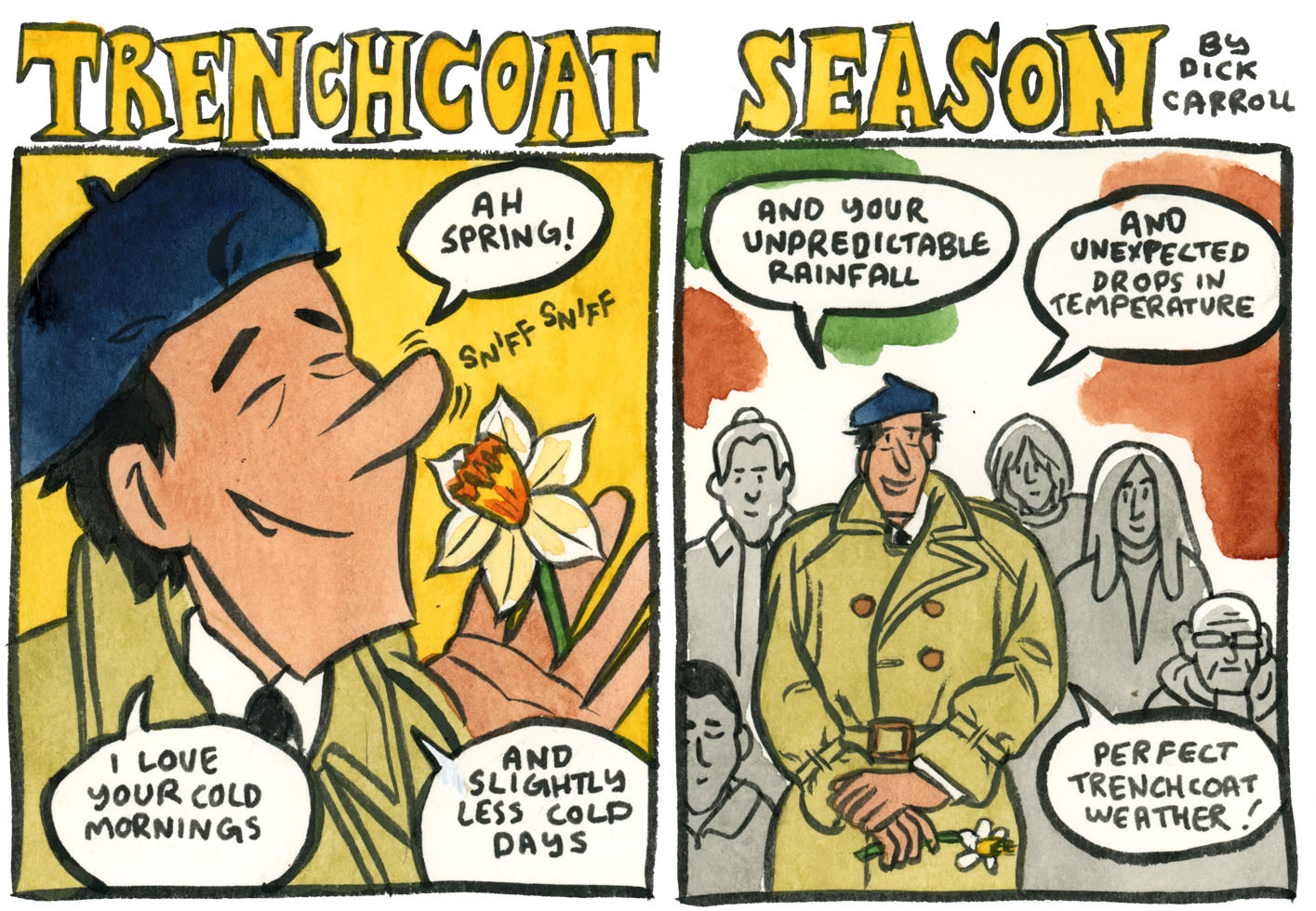 Style & Fashion Drawings: Trenchcoat Season